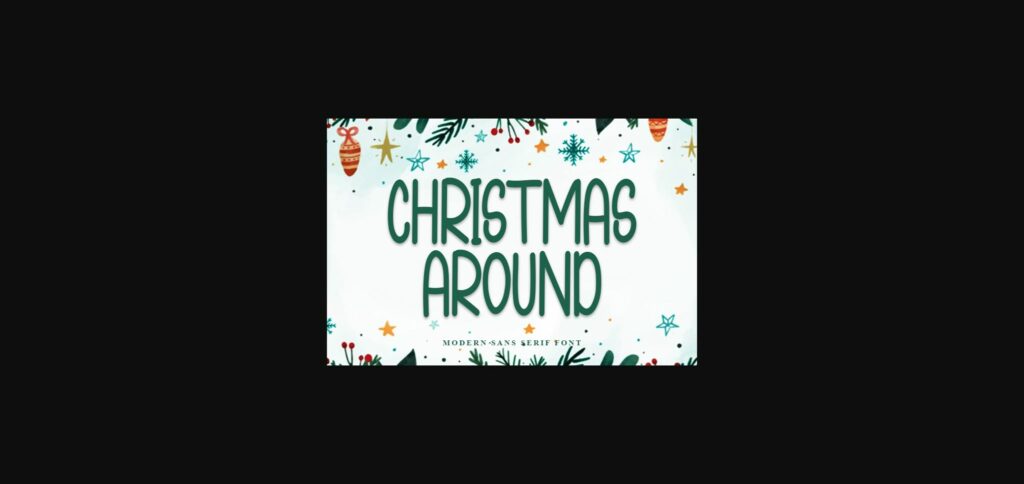 Christmas Around Font Poster 3