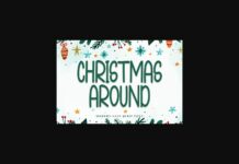 Christmas Around Font Poster 1