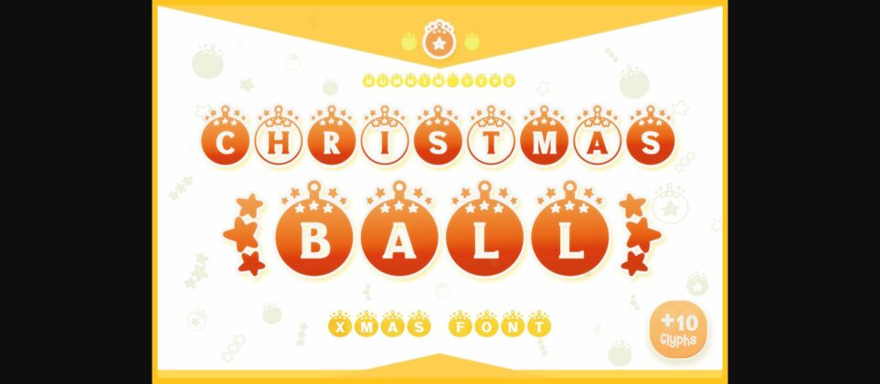 Christmas Ball Font Poster 3