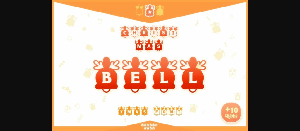 Christmas Bell Font Poster 3