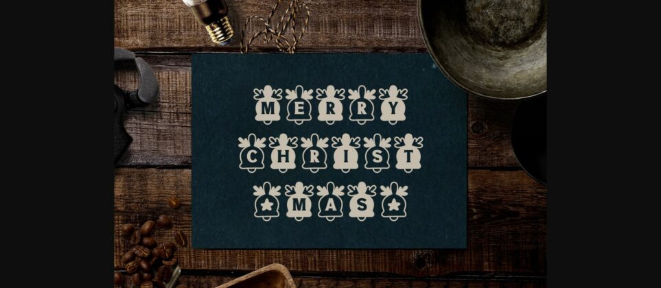 Christmas Bell Font Poster 10