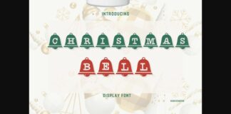 Christmas Bell Font Poster 1