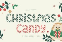 Christmas Candy Font Poster 1