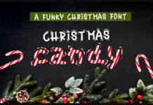 Christmas Candy Font Poster 1