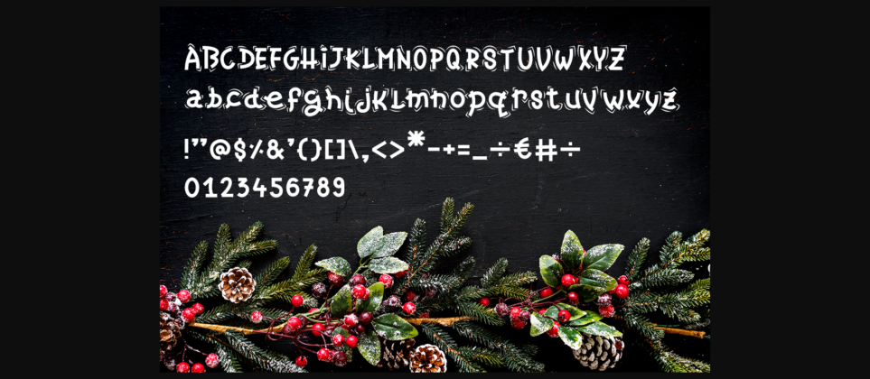 Christmas Candy Font Poster 8