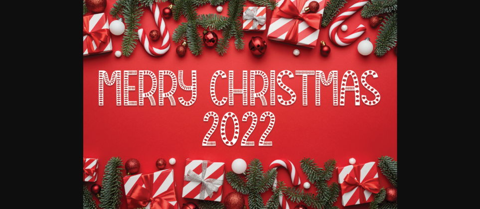 Christmas Cloud Font Poster 2