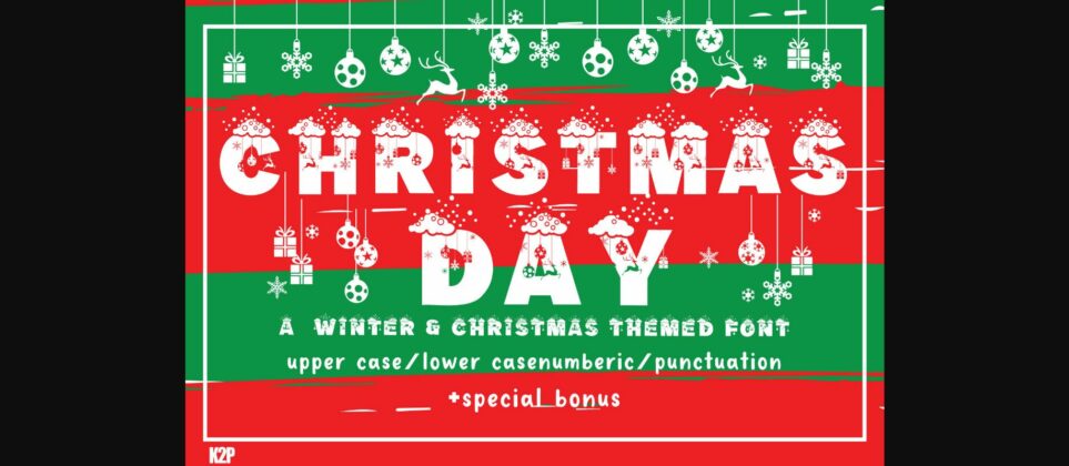 Christmas Day Font Poster 3