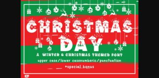 Christmas Day Font Poster 1