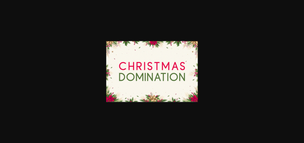 Christmas Domination Font Poster 1