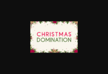 Christmas Domination Font Poster 1