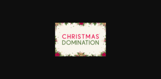 Christmas Domination Font Poster 1