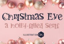 Christmas Eve Font Poster 1