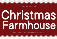 Christmas Farmhouse Font Poster 1