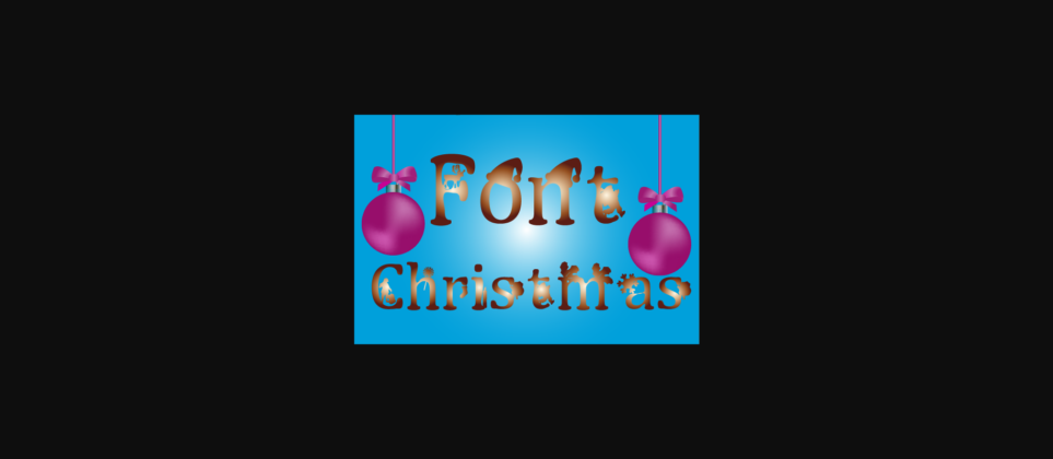 Christmas Font Poster 4