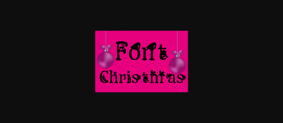 Christmas Font Poster 3