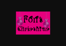 Christmas Font Poster 1