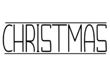 Christmas Font Poster 1