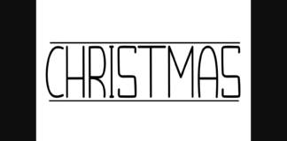 Christmas Font Poster 1