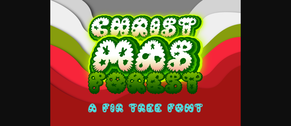 Christmas Forest Font Poster 3