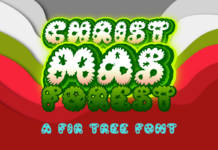 Christmas Forest Font Christmas Forest Font Poster 1