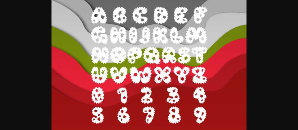 Christmas Forest Font Poster 4