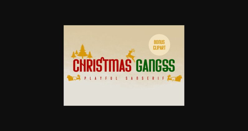 Christmas Gangss Font Poster 3
