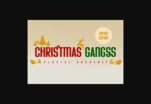 Christmas Gangss Font Poster 1