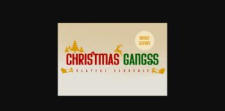 Christmas Gangss Font Poster 1