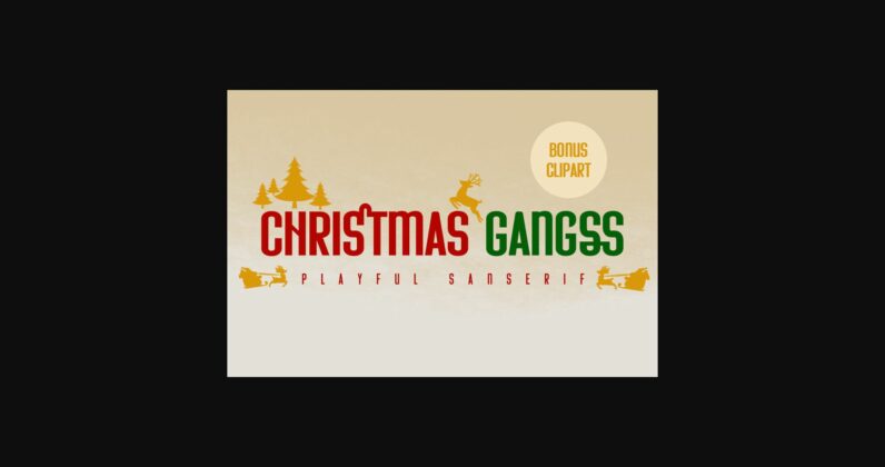 Christmas Gangss Font Poster 1