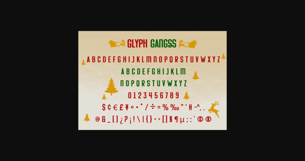 Christmas Gangss Font Poster 5
