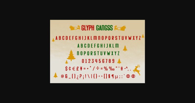 Christmas Gangss Font Poster 5