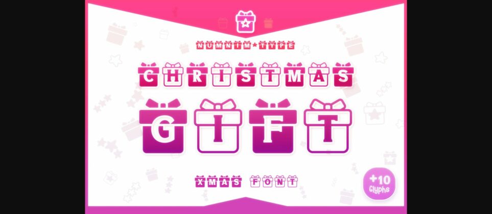 Christmas Gift Font Poster 3