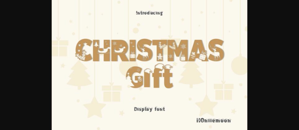Christmas Gift Font Poster 3