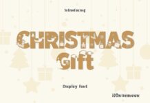 Christmas Gift Font Poster 1