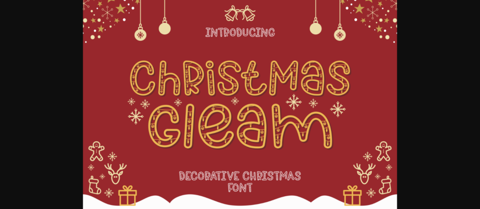 Christmas Gleam Font Poster 3