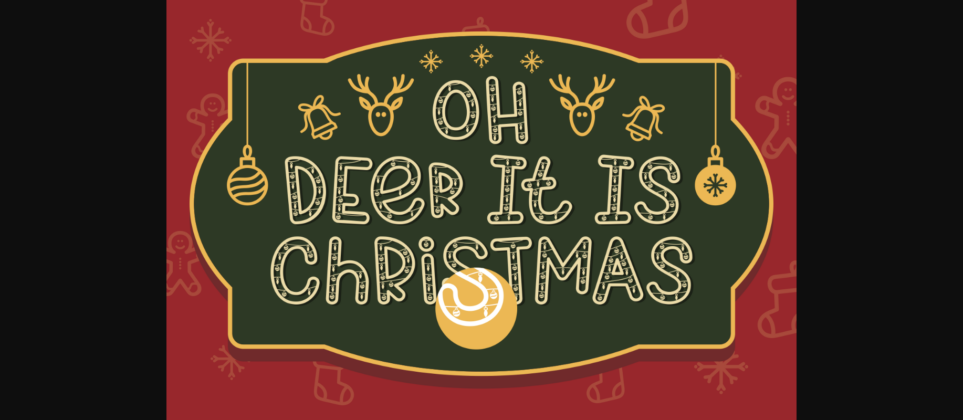 Christmas Gleam Font Poster 6