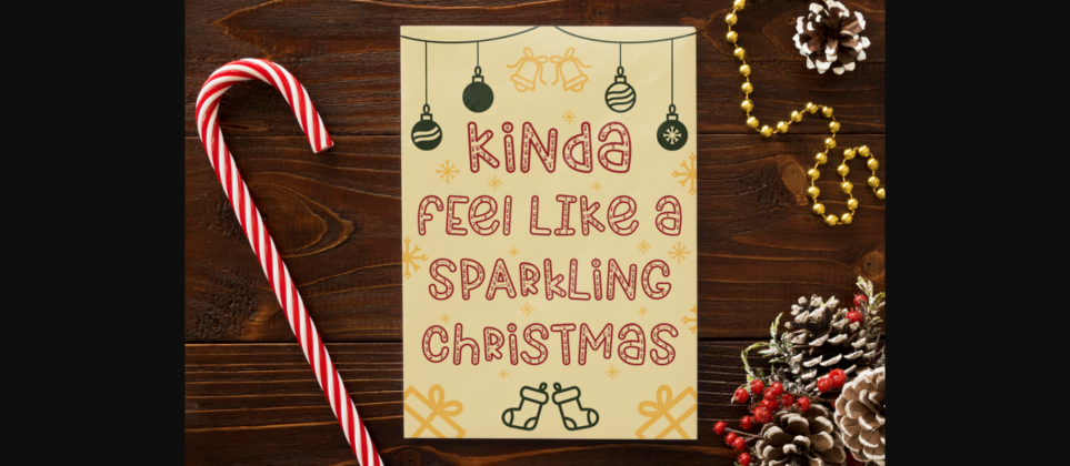 Christmas Gleam Font Poster 7