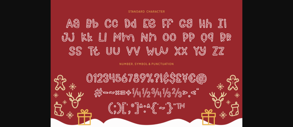 Christmas Gleam Font Poster 11