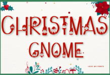 Christmas Gnome Font Poster 1
