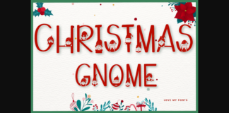 Christmas Gnome Font Poster 1