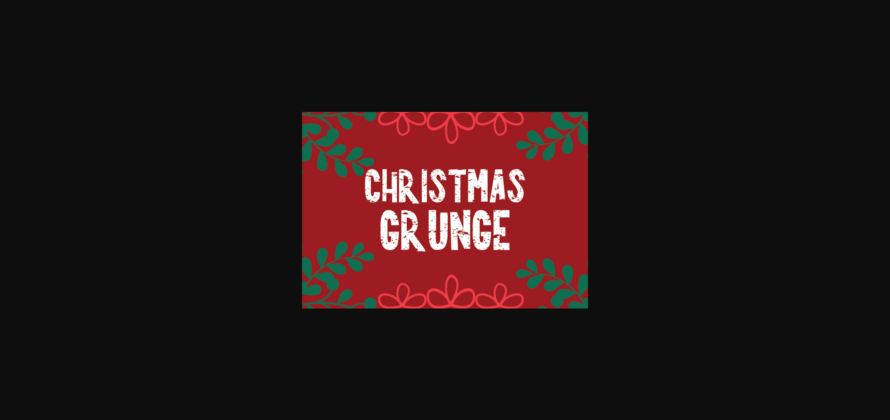 Christmas Grunge Font Poster 3