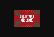 Christmas Grunge Font Poster 1