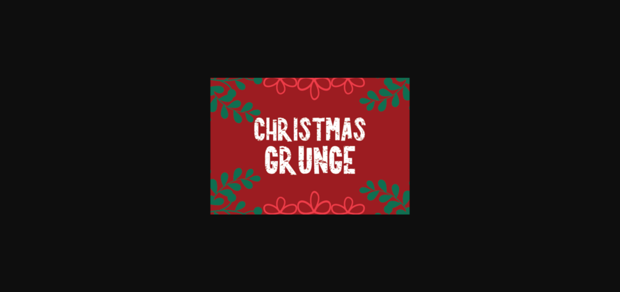 Christmas Grunge Font Poster 1