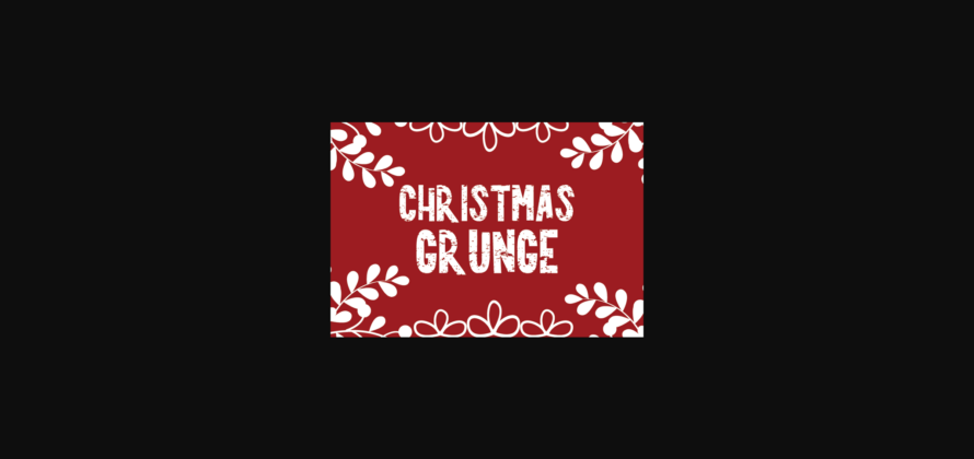 Christmas Grunge Font Poster 4