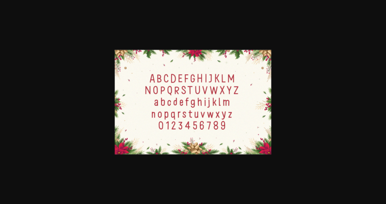 Christmas Holiday Font Poster 4