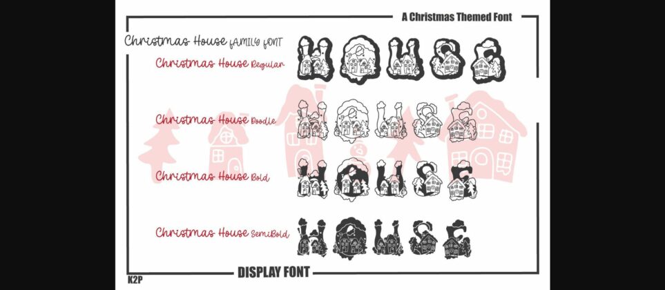 Christmas House Font Poster 4