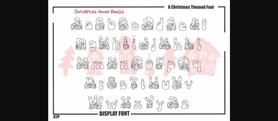 Christmas House Font Poster 6