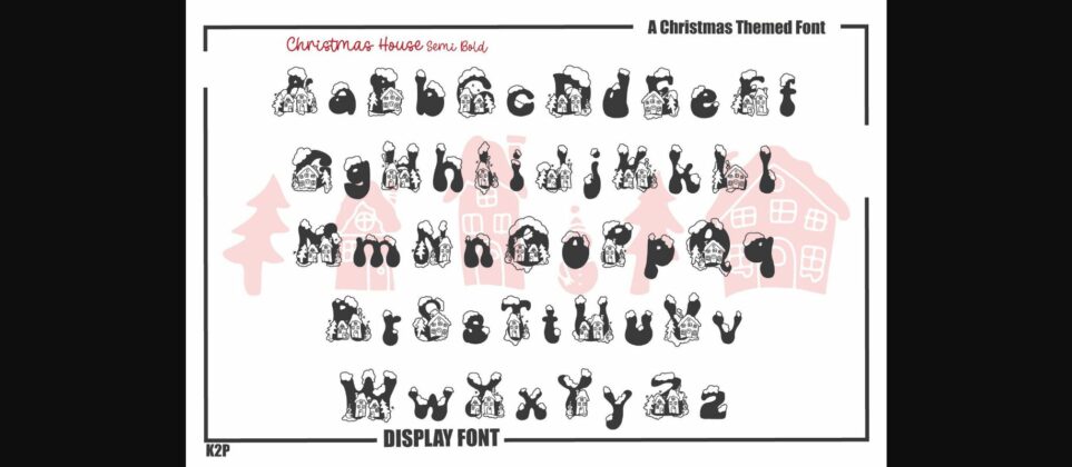 Christmas House Font Poster 7