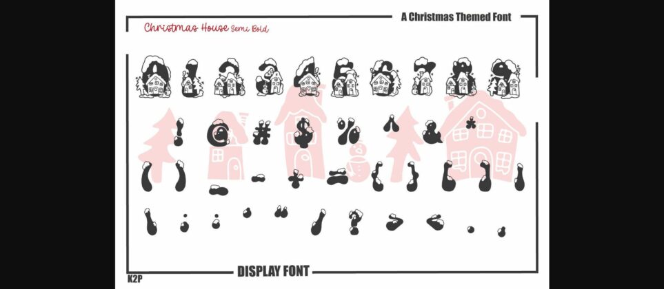 Christmas House Font Poster 11