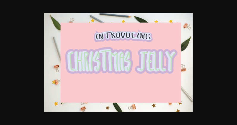 Christmas Jelly Font Poster 4